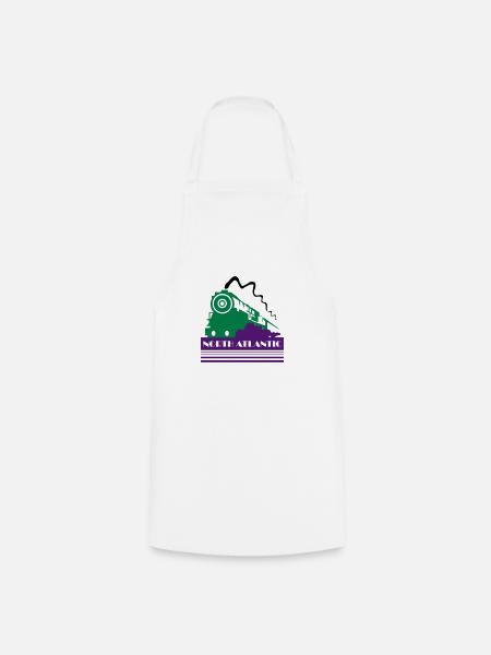 North Atlantic Art Deco Railway - Cooking Apron - white