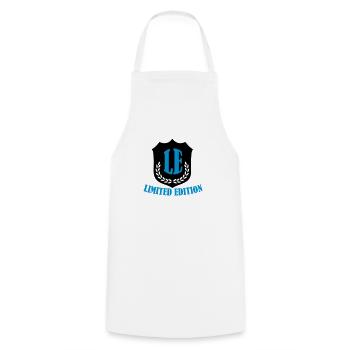 limited_edition_02 - Cooking Apron - white - Front - AI Model Male 185 dark (185cm)
