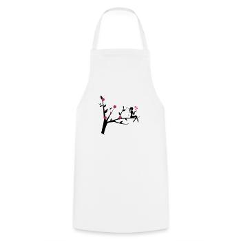 elfe_002 - Cooking Apron - white - Front - AI Model Male 185 dark (185cm)