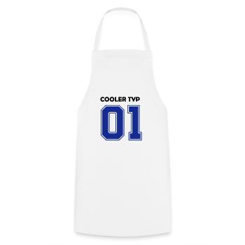 cooler_typ - Kochschürze - Weiß - Vorne - AI Model Male 185 dark (185cm)