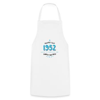 Original depuis 1952 anniversaire tout simplement la meilleure star - Tablier de cuisine - blanc - Devant - AI Model Male 185 dark (185cm)