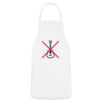 Forbidden guitarist to play guitar - Cooking Apron - white - Front - AI Model Male 185 dark (185cm)