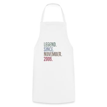 Légende depuis novembre 2006 - Tablier de cuisine - blanc - Devant - AI Model Male 185 dark (185cm)