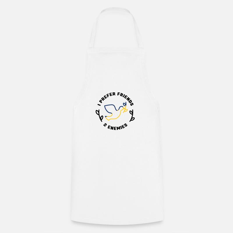 JE PRÉFÈRE LES AMIS - Tablier de cuisine - blanc