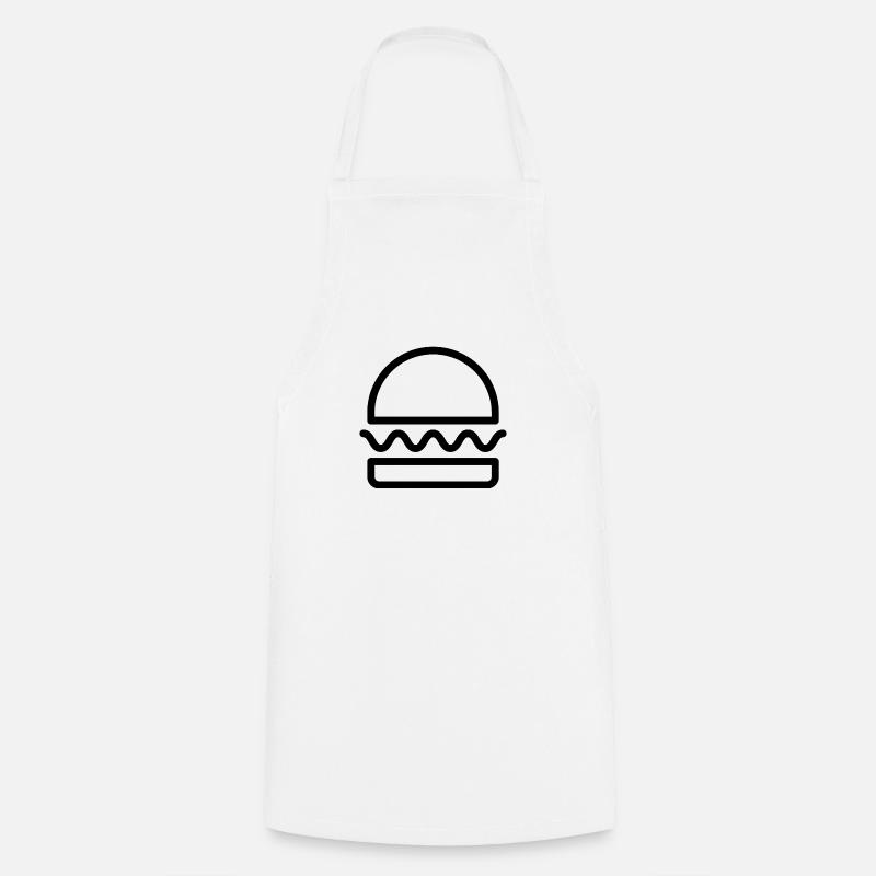 Burger - Cooking Apron - white