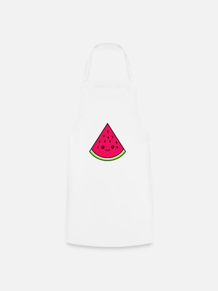 melone lustig - Kochschürze - Weiß