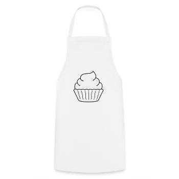 cupcake - Cooking Apron - white - Front - AI Model Male 185 dark (185cm)
