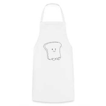 Süßer Toast - Kochschürze - Weiß - Vorne - AI Model Male 185 dark (185cm)