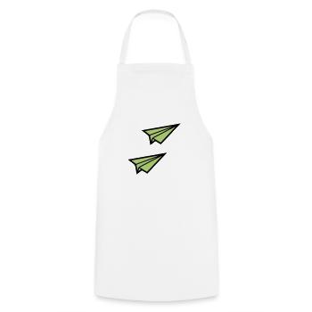 Paper Airplane 2 - Cooking Apron - white - Front - AI Model Male 185 dark (185cm)