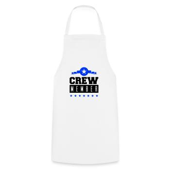 Membre d’équipage - Tablier de cuisine - blanc - Devant - AI Model Male 185 dark (185cm)
