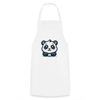 Panda Bear : Thème de dessin animé - Tablier de cuisine - blanc - Devant - AI Model Male 185 dark (185cm)
