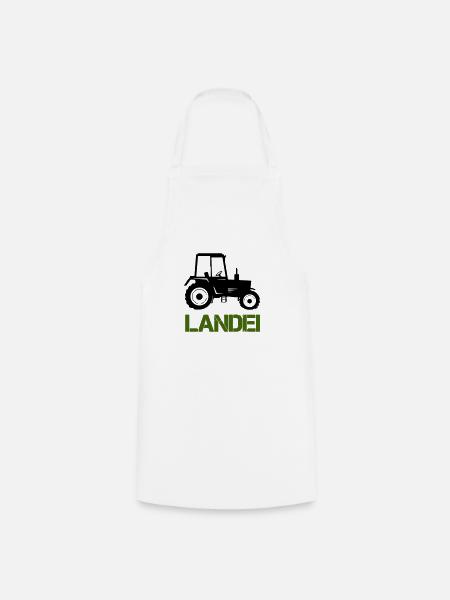 traktor landei - Kochschürze - Weiß
