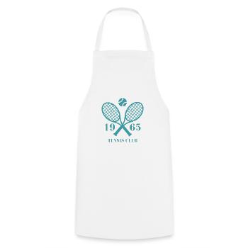 1965 Tennis Club - Cooking Apron - white - Front - AI Model Male 185 dark (185cm)