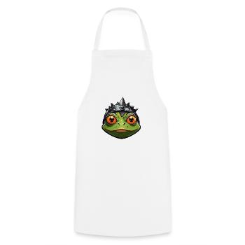 Grenouille - Tablier de cuisine - blanc - Devant - AI Model Male 185 dark (185cm)