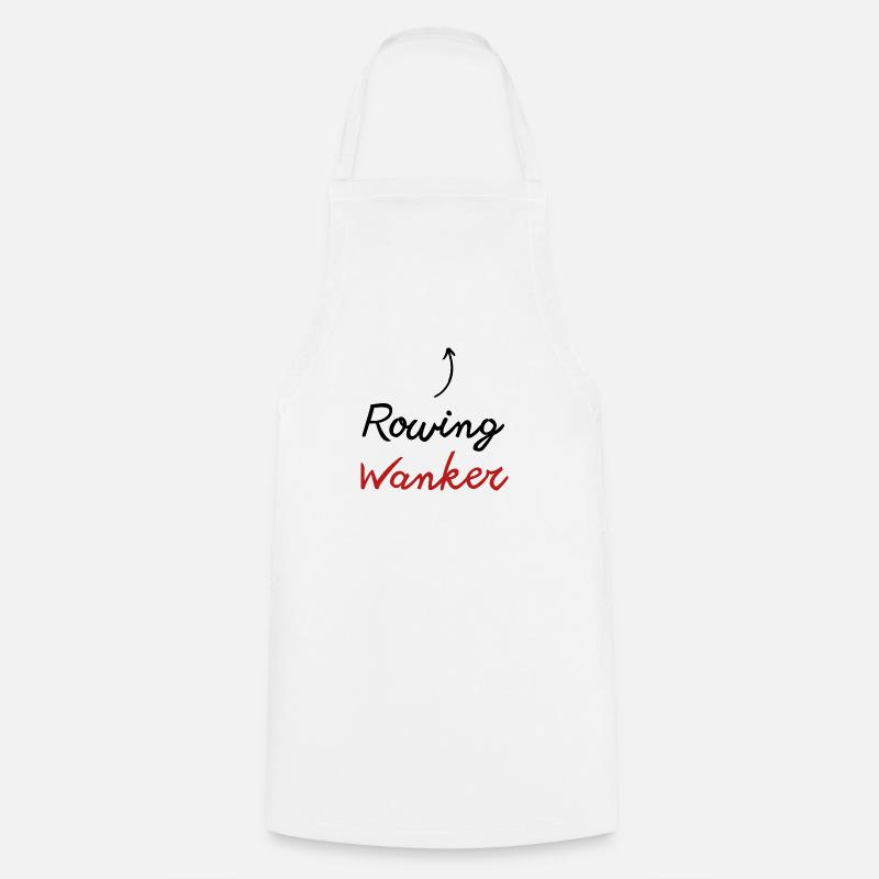 Rowing wanker funny gift - Cooking Apron - white