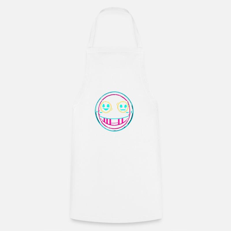 Neon smile - Cooking Apron - white