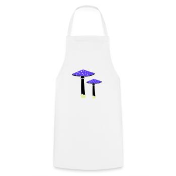 Mushrooms 2 - Cooking Apron - white - Front - AI Model Male 185 dark (185cm)