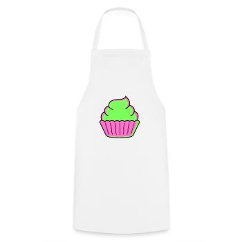 Cupcake - Tablier de cuisine - blanc - Devant - AI Model Male 185 dark (185cm)