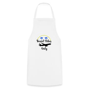 travel vibes only - Kochschürze - Weiß - Vorne - AI Model Male 185 dark (185cm)