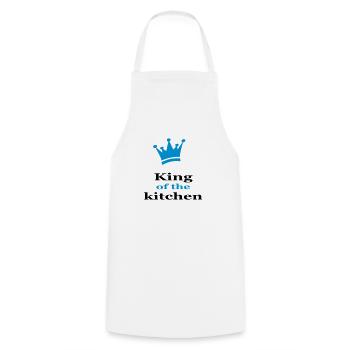 Cooking apron for men - Cooking Apron - white - Front - AI Model Male 185 dark (185cm)