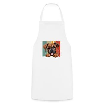 Boxer - Cooking Apron - white - Front - AI Model Male 185 dark (185cm)