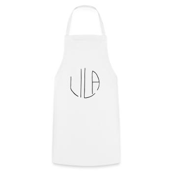 Purple - Cooking Apron - white - Front - AI Model Male 185 dark (185cm)