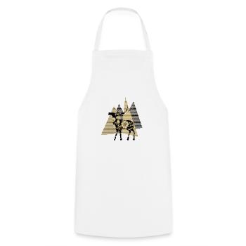 Cerf - Tablier de cuisine - blanc - Devant - AI Model Male 185 dark (185cm)