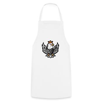 Aigle Cartoon Couronne - Tablier de cuisine - blanc - Devant - AI Model Male 185 dark (185cm)