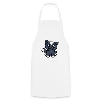 Cat Pet Cute Cute Kitten Friendly - Cooking Apron - white - Front - AI Model Male 185 dark (185cm)