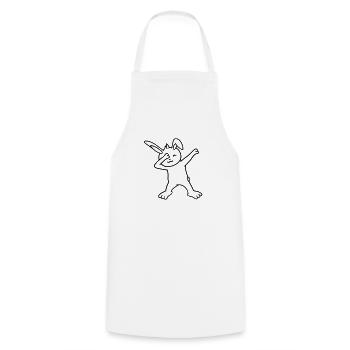 Hase Dabbing Dab Dance Pose Tanzen Party Feiern - Kochschürze - Weiß - Vorne - AI Model Male 185 dark (185cm)