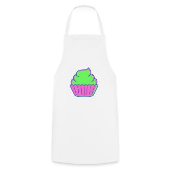 cupcake - Cooking Apron - white - Front - AI Model Male 185 dark (185cm)