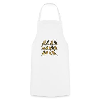Bird Watcher Bird Lover - Cooking Apron - white - Front - AI Model Male 185 dark (185cm)