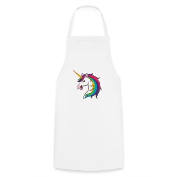 Unicron Mal - Tablier de cuisine - blanc - Devant - AI Model Male 185 dark (185cm)