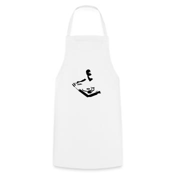 DJ - Tablier de cuisine - blanc - Devant - AI Model Male 185 dark (185cm)