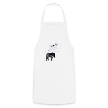 PLUX Tapir - Kochschürze - Weiß - Vorne - AI Model Male 185 dark (185cm)
