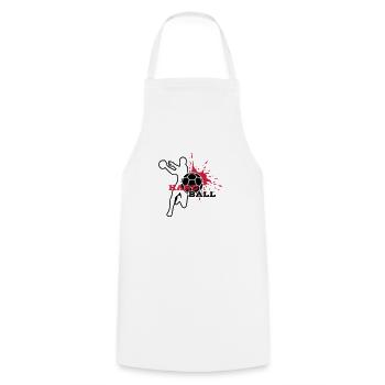 HANDBALL Spieler-Splash - Cooking Apron - white - Front - AI Model Male 185 dark (185cm)