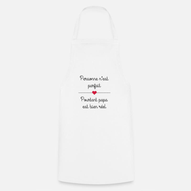 Papa - Tablier de cuisine - blanc