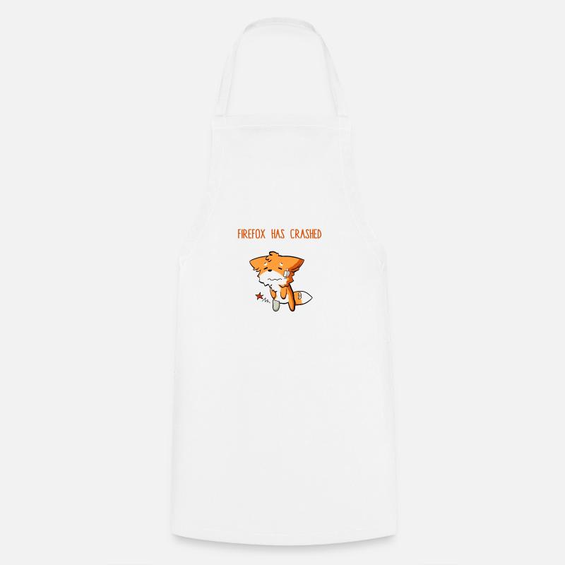 Firefox has crashed - Tablier de cuisine - blanc