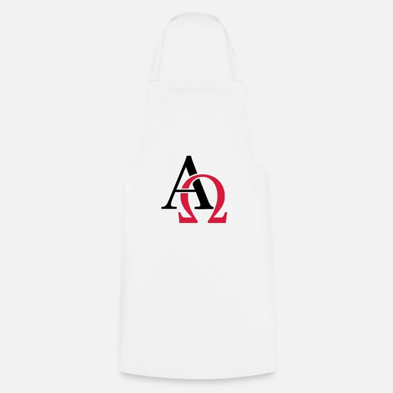 Alpha & Omega - Cooking Apron - white