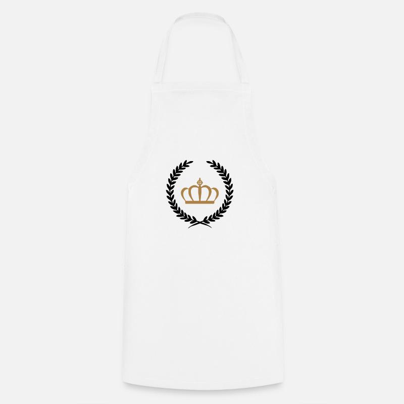 couronne - Tablier de cuisine - blanc