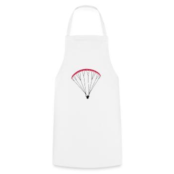 Paraglider Gleitschirm - Kochschürze - Weiß - Vorne - AI Model Male 185 dark (185cm)