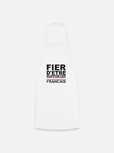 Supporter francais france Allez - Tablier de cuisine - blanc