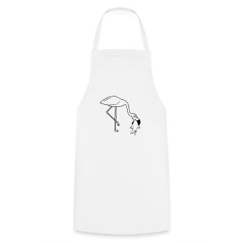 poisson froid faim manger délicieuse bouche sur la nourriture tr - Tablier de cuisine - blanc - Devant - AI Model Male 185 dark (185cm)