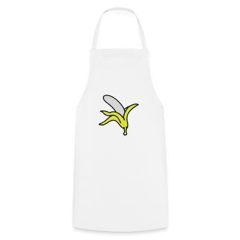 Banana - Cooking Apron - white - Front - AI Model Male 185 dark (185cm)