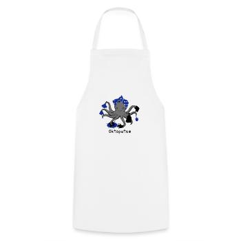 Oktoputze - Cooking Apron - white - Front - AI Model Male 185 dark (185cm)
