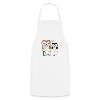Little Brother - Tablier de cuisine - blanc - Devant - AI Model Male 185 dark (185cm)