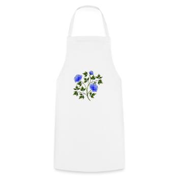 fleurs - Tablier de cuisine - blanc - Devant - AI Model Male 185 dark (185cm)