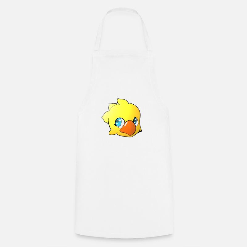 Tête_Chocobo - Tablier de cuisine - blanc