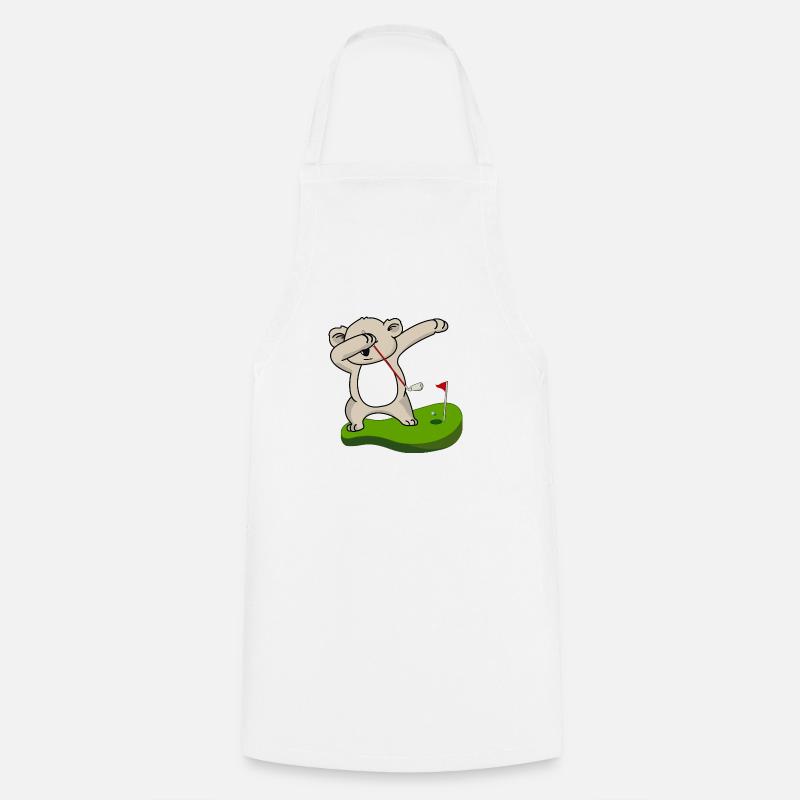 dab dabbing koala golf kids golf silly asia - Cooking Apron - white