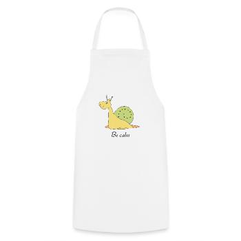 Calme - Tablier de cuisine - blanc - Devant - AI Model Male 185 dark (185cm)